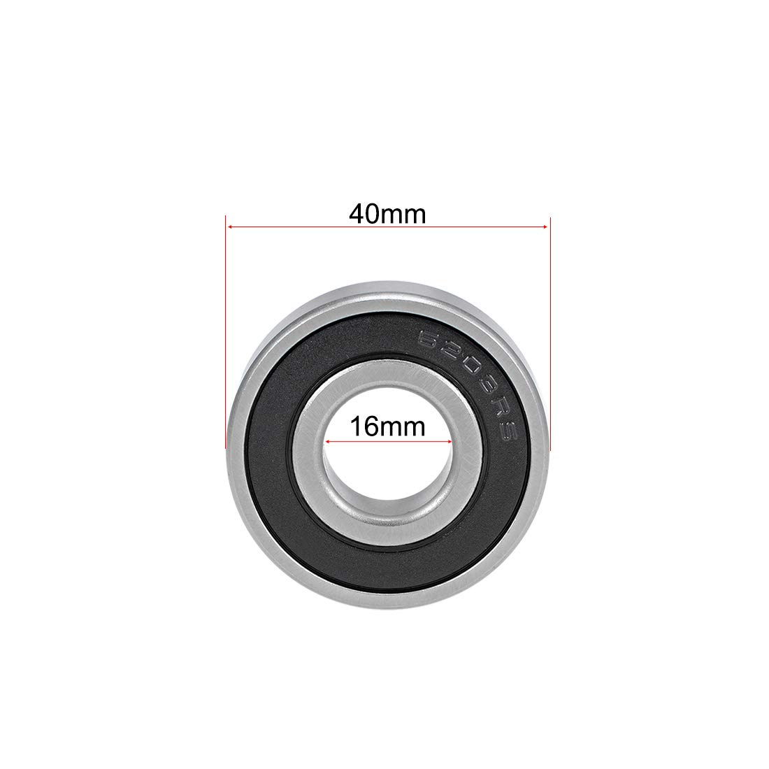 6203 2rs Deep Groove Ball Bearing for Garden Machinery,Electric Toys and Tool 6203zz 17*40*12mm